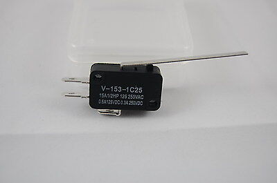 LOT OF 5PCS NEW V-153-1C25 MICRO SWITCH  15AMP