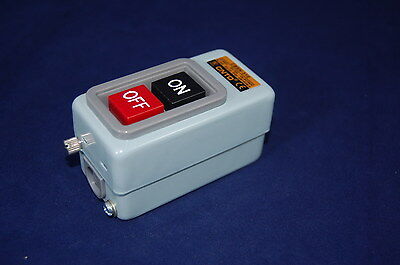 1PC 3 PHASES 1.5KW 10A Self-locking POWER PUSHBUTTON SWITCH Fits TBSN-310 BS211B