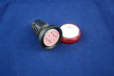 2PCS Pilot light RED  Led Lamp Cutout Dia. 30mm Screw Terminal 220V