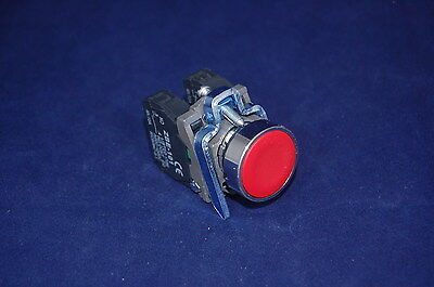 5PCS 22MM Metal PUSHBUTTON SWITCH FITS XB4BA45 RED 1NC/1NO XB4BA