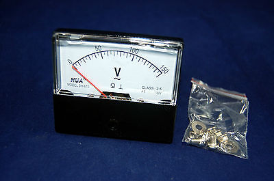 1PC AC 0-150V Analog Voltmeter Panel AMP Voltage  Meter 60*70mm directly Connect