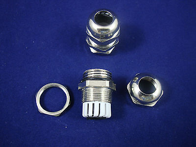 10PCS PG7 Waterproof  Brass Cable Gland Dia. 3.5~6mm Material Brass