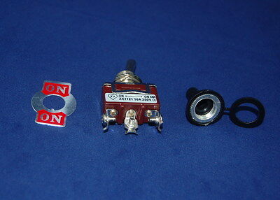 2PCS 3PIN ON-ON Toggle Switch 15A 250V Screw Termianls momentary water proof 
