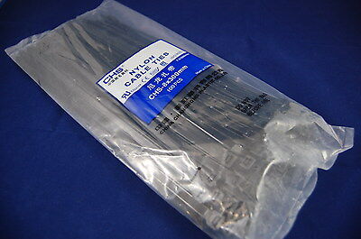 LOT OF 100PCS 11 5/8“  UL Approved UV Black Nylon Cable Ties Nylon 66